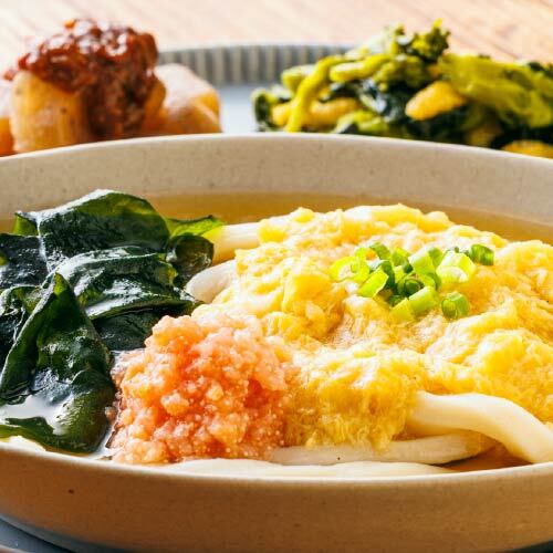 3種のだしと明太子のふわとろかき玉うどん