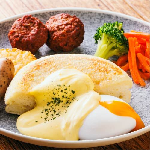三ツ星朝ごはん エッグベネディクトプレート