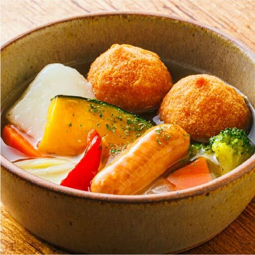 三ツ星朝ごはん 具沢山お野菜ポトフ