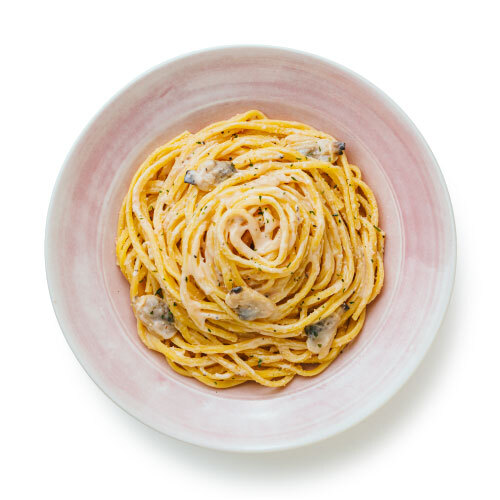 もちもち生パスタのあさりの和風たらこクリーム