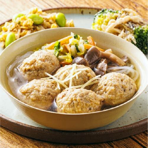 和だし染みる コリコリ軟骨鶏団子の生姜スープ