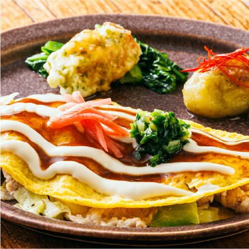 三ツ星居酒屋 ソース香る屋台風とんぺい焼き